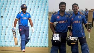 സയ്യിദ് മുഷ്താഖ് അലി ട്രോഫിയിൽ തകർത്തടിച്ച് സഞ്ജു നിലവിലെ ജേതാക്കളായ മുംബൈയെ തകർത്ത് കേരളം